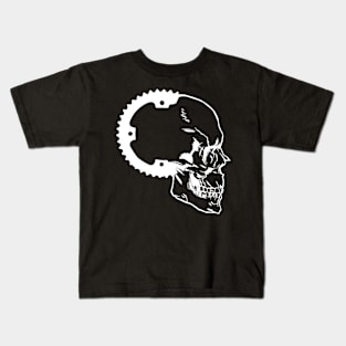 Downhill Mountainbike Skull MTB Mountainbiker Gift Kids T-Shirt